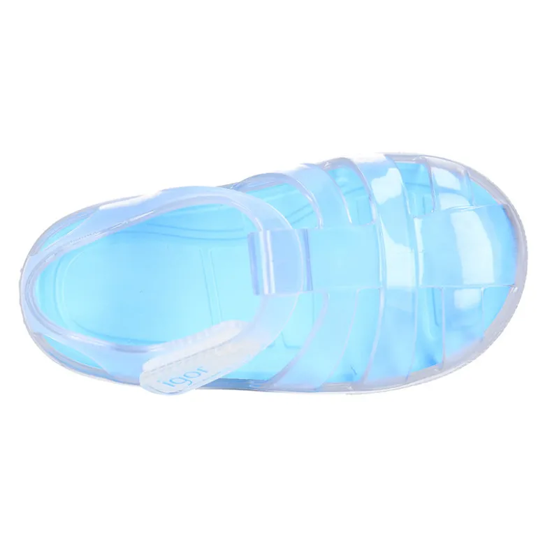 Cangrejera niños con cierre adherente tipo tenis CRISTAL para Playa y Piscina.
