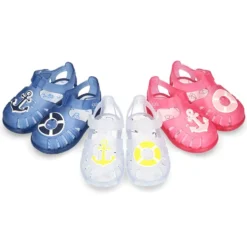 Cangrejera niños con diseño NÁUTICO y cierre adherente para Playa y Piscina.