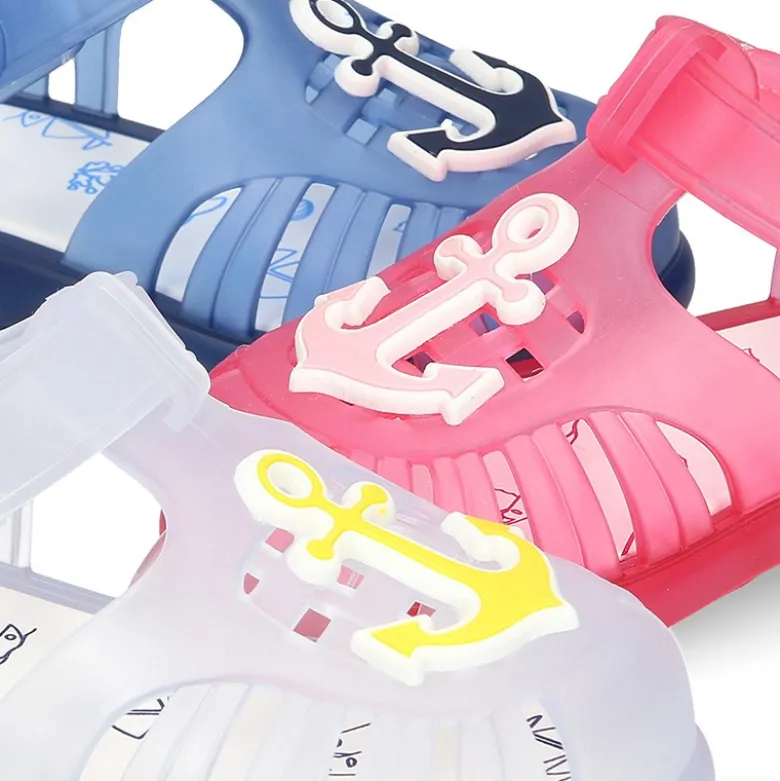 Cangrejera niños con diseño NÁUTICO y cierre adherente para Playa y Piscina.