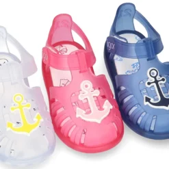Cangrejera niños con diseño NÁUTICO y cierre adherente para Playa y Piscina.