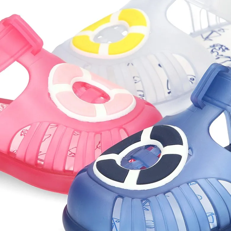 Cangrejera niños con diseño NÁUTICO y cierre adherente para Playa y Piscina.