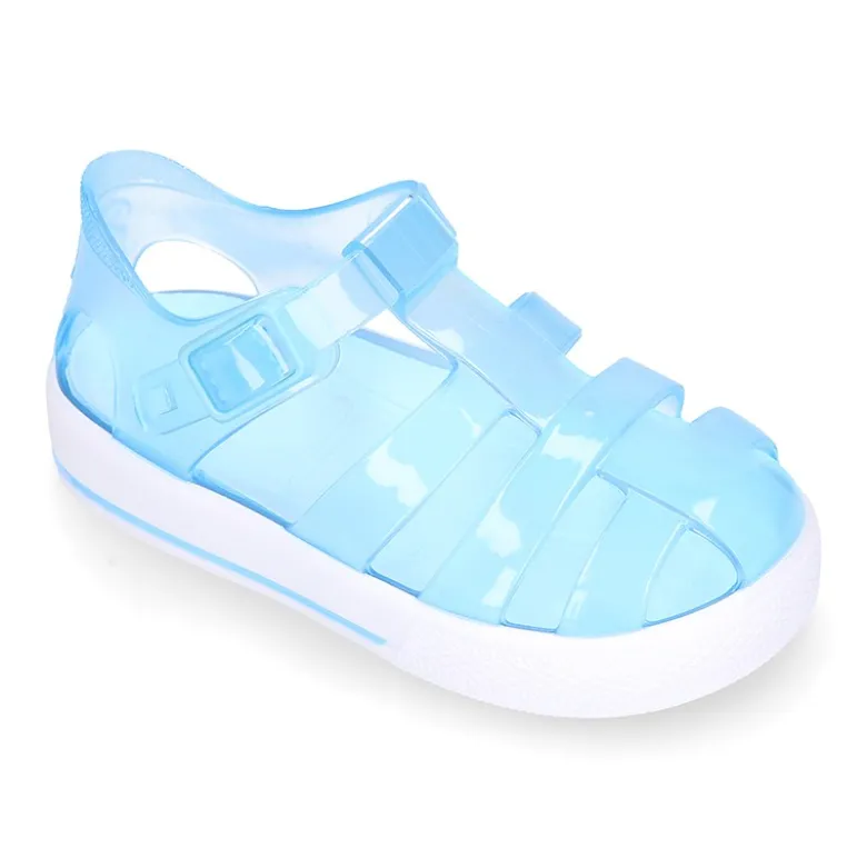 Cangrejera niños tipo tenis con botón clip para Playa y Piscina.