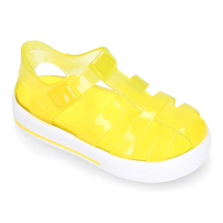 Cangrejera niños tipo tenis con botón clip para Playa y Piscina.
