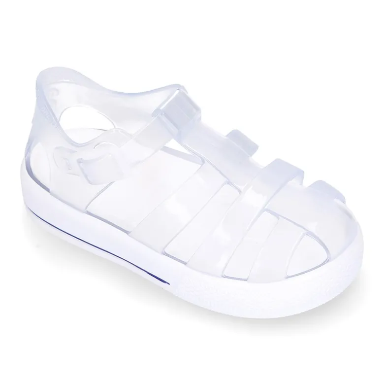 Cangrejera niños tipo tenis con botón clip para Playa y Piscina.