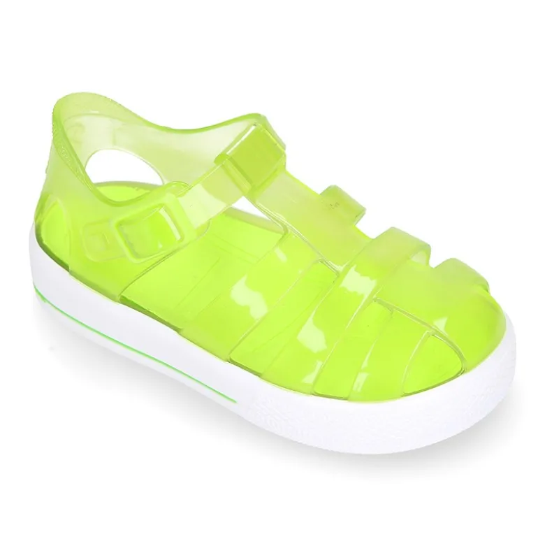 Cangrejera niños tipo tenis con botón clip para Playa y Piscina.
