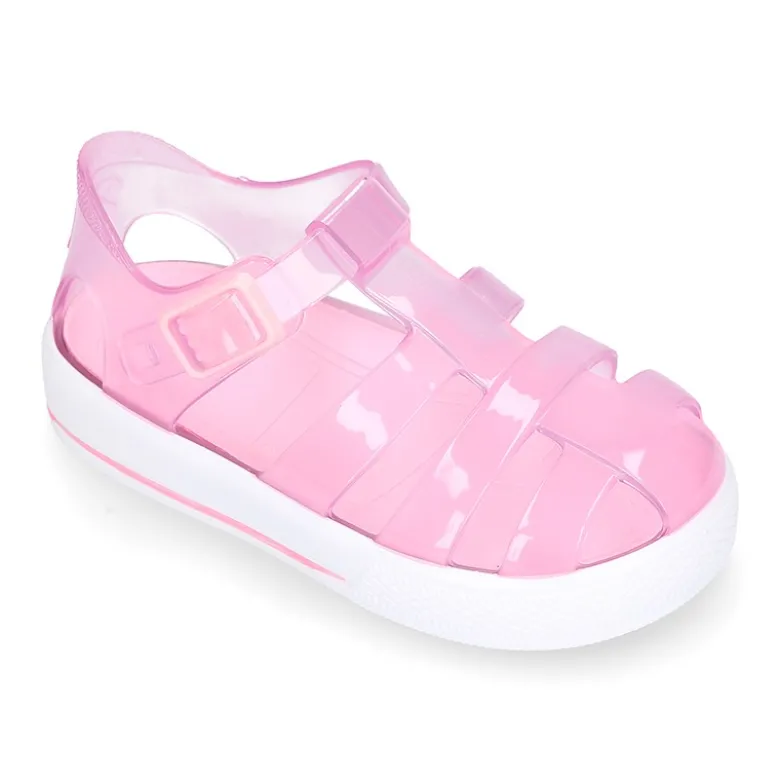 Cangrejera niños tipo tenis con botón clip para Playa y Piscina.