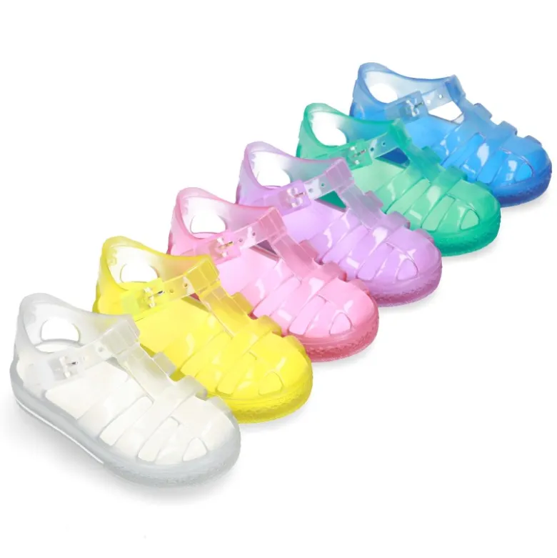 Cangrejera niño tipo TENIS TRANSPARENTE para Playa y Piscina.