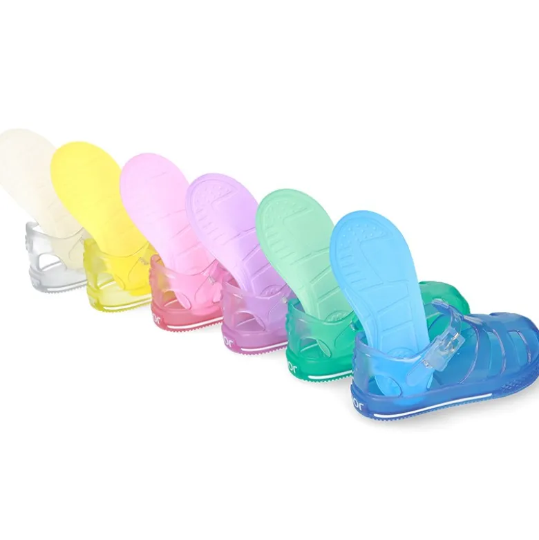 Cangrejera niño tipo TENIS TRANSPARENTE para Playa y Piscina.