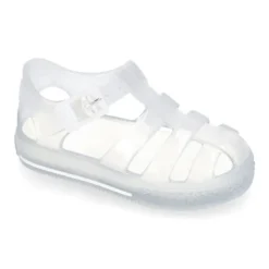 Cangrejera niño tipo TENIS TRANSPARENTE para Playa y Piscina.