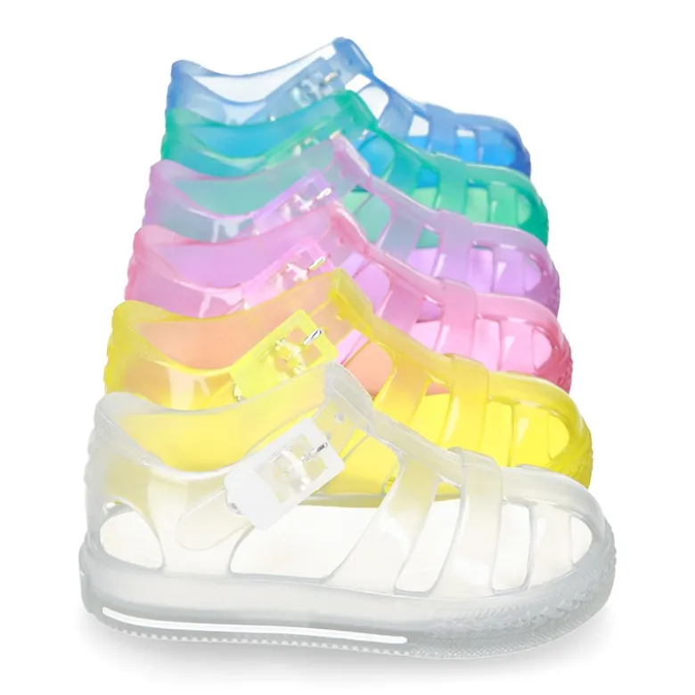 Cangrejera niño tipo TENIS TRANSPARENTE para Playa y Piscina.