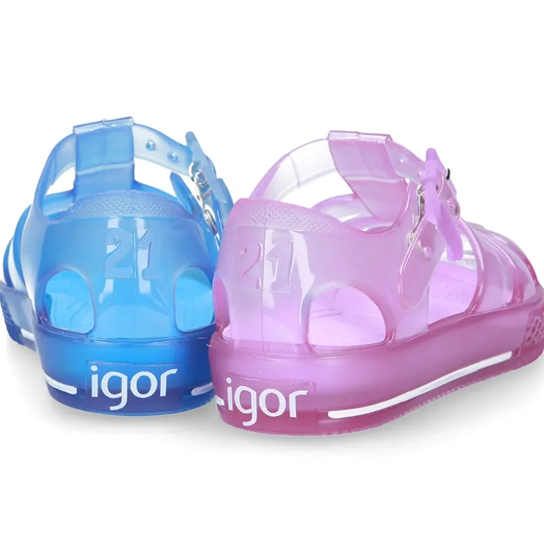 Cangrejera niño tipo TENIS TRANSPARENTE para Playa y Piscina.