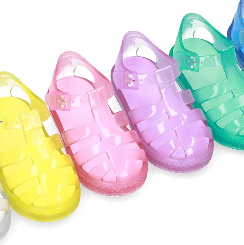 Cangrejera niño tipo TENIS TRANSPARENTE para Playa y Piscina.