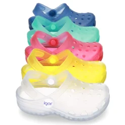 Cangrejeras niños clásicas tipo Zuecos para Piscina y Playa.