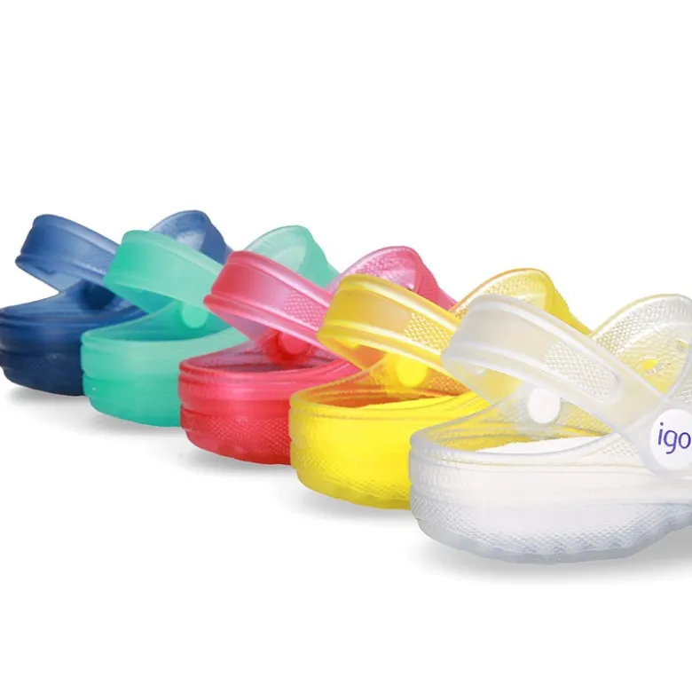 Cangrejeras niños clásicas tipo Zuecos para Piscina y Playa.