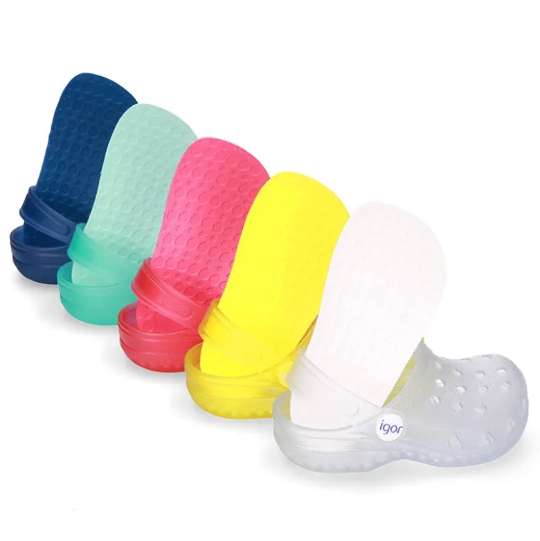 Cangrejeras niños clásicas tipo Zuecos para Piscina y Playa.