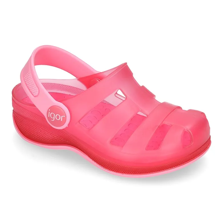 Cangrejeras niño tipo zuecos surfi para playa y piscina