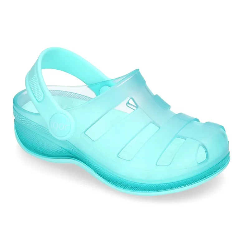 Cangrejeras niño tipo zuecos surfi para playa y piscina
