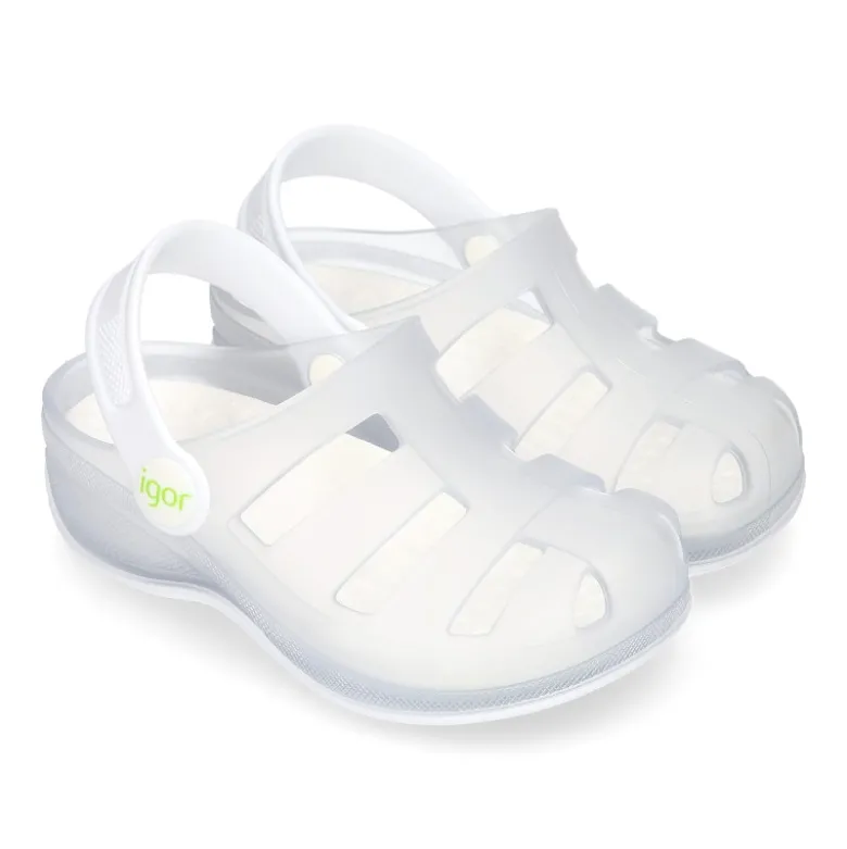 Cangrejeras niño tipo zuecos surfi para playa y piscina