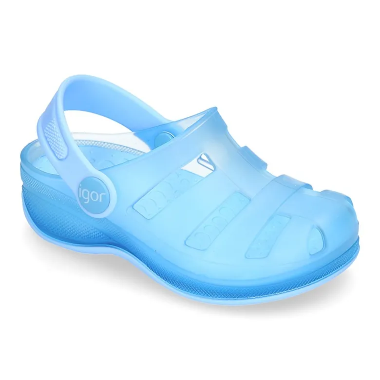 Cangrejeras niño tipo zuecos surfi para playa y piscina