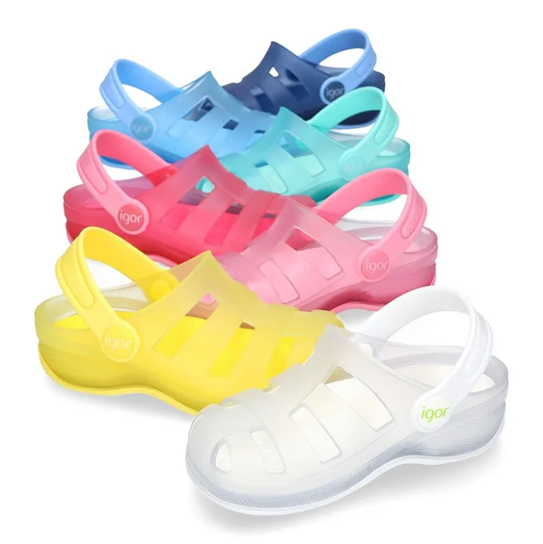 Cangrejeras niño tipo zuecos surfi para playa y piscina