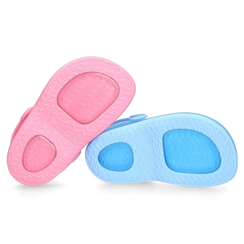 Cangrejeras niño tipo zuecos surfi para playa y piscina