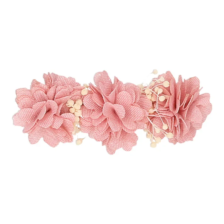 Clip pico pato de flores naturales secas para el pelo para Ceremonia.