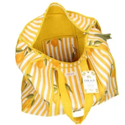 Colección Lemon Breeze Mediterráneo – Tote Bag + Neceseres Acolchados