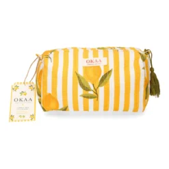 Colección Lemon Breeze Mediterráneo – Tote Bag + Neceseres Acolchados