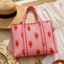 Colección Mediterránea Lobster – Tote Bag + Neceser Acolchado