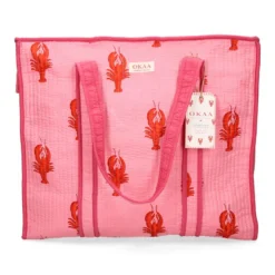 Colección Mediterránea Lobster – Tote Bag + Neceser Acolchado