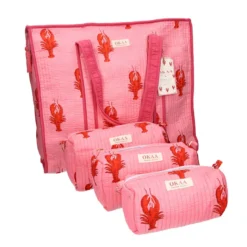 Colección Mediterránea Lobster – Tote Bag + Neceser Acolchado
