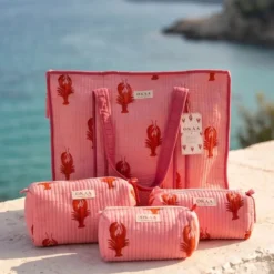 Colección Mediterránea Lobster – Tote Bag + Neceser Acolchado