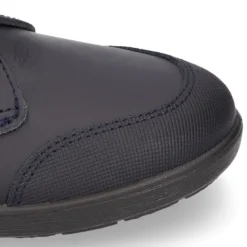 Colegial niños tipo Blucher sin cordones y con puntera en piel lavable.
