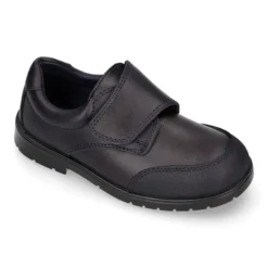 Colegial niños tipo Blucher sin cordones y con puntera reforzada en piel lavable.