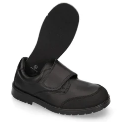 Colegial niños tipo Blucher sin cordones y con puntera reforzada en piel lavable.