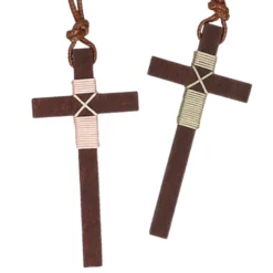 Cordón niño con Cruz de Madera para primera comunión.