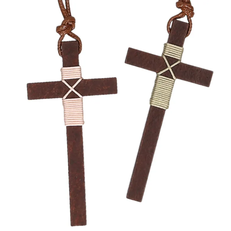 Cordón niño con Cruz de Madera para primera comunión.