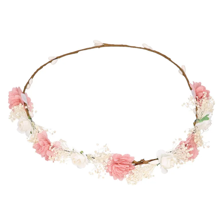 Corona o diadema de flores niña para Ceremonia.