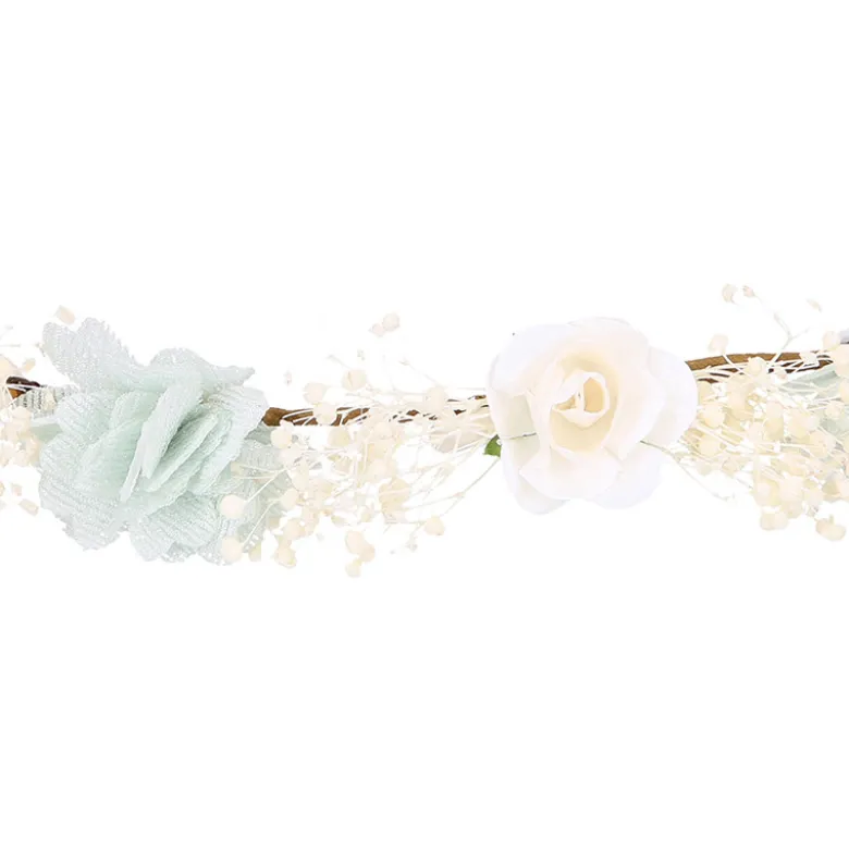 Corona o diadema de flores niña para Ceremonia.