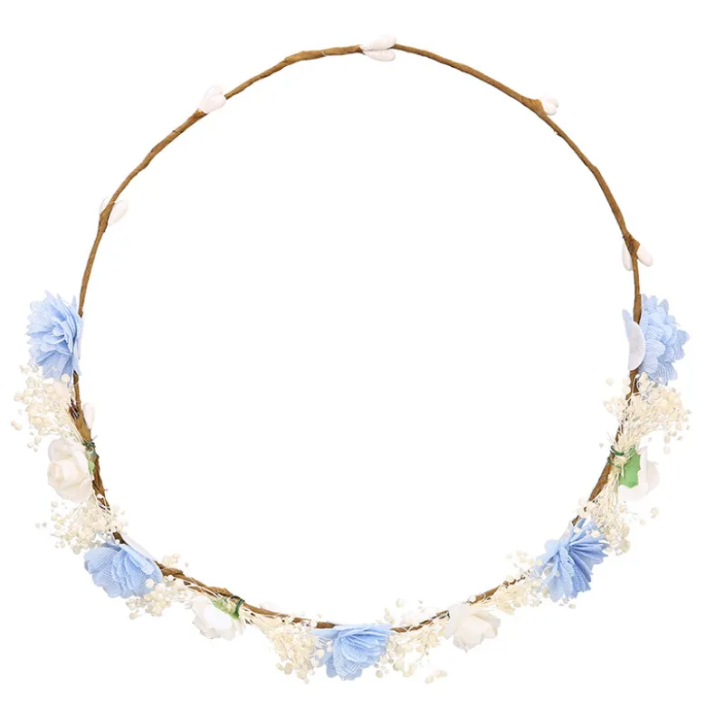 Corona o diadema de flores niña para Ceremonia.