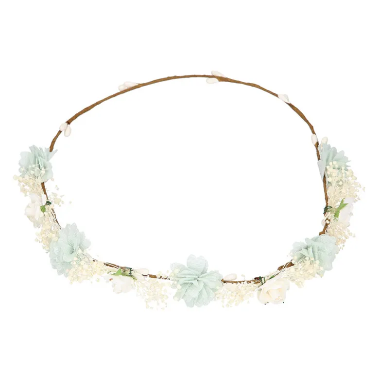 Corona o diadema de flores niña para Ceremonia.
