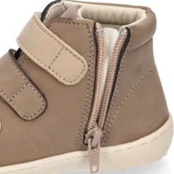 Deportiva alta niños BAREFOOT Okaa Flex sin cordones y cremallera.