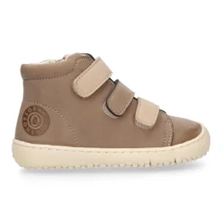 Deportiva alta niños BAREFOOT Okaa Flex sin cordones y cremallera.