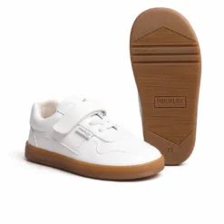 Deportiva Barefoot Colegial Blanca Piruflex | Made in Spain