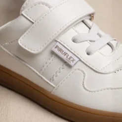 Deportiva Barefoot Colegial Blanca Piruflex | Made in Spain