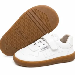 Deportiva Barefoot Colegial Blanca Piruflex | Made in Spain