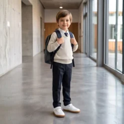 Deportiva Barefoot Colegial Blanca Piruflex | Made in Spain