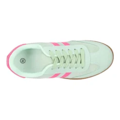 Deportiva moda mujer con cordones en color aguamarina.