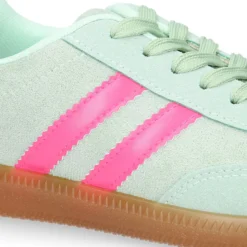 Deportiva moda mujer con cordones en color aguamarina.