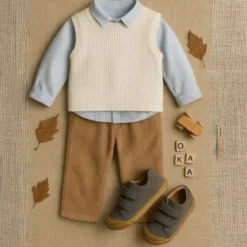 Deportiva niño BAREFOOT súper flexible en color gris
